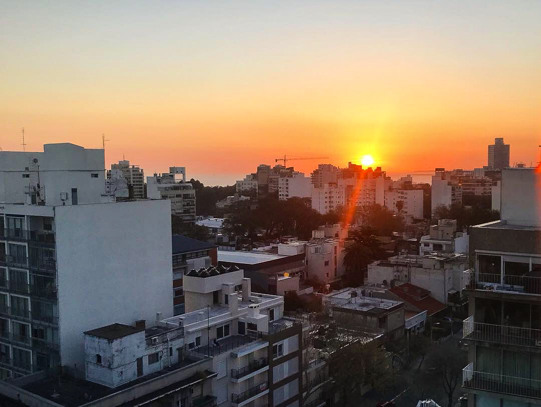 Montevideo at sunset