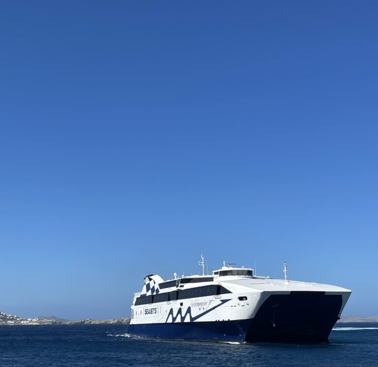 large Greek ferry