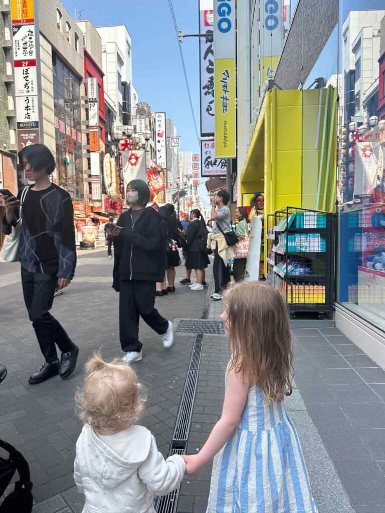 Dotonbori with kids
